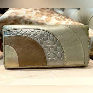 Metallic Coach Clutch/Wallet